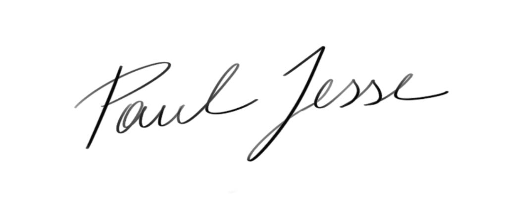 Unterschrift Paul Jesse Texter Wien
